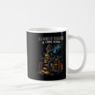 Caneca De Café Citação De Bookish Num Mundo De Bookworms É Um Liv