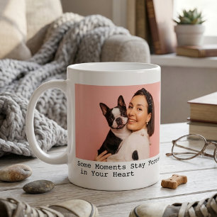Caneca De Café Citação de cachorro de estimação fofo 2 colagem de