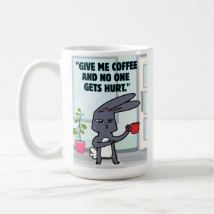 Caneca De Café citação de café coelho