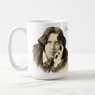Caneca De Café Citação de Chá de Oscar Wilde