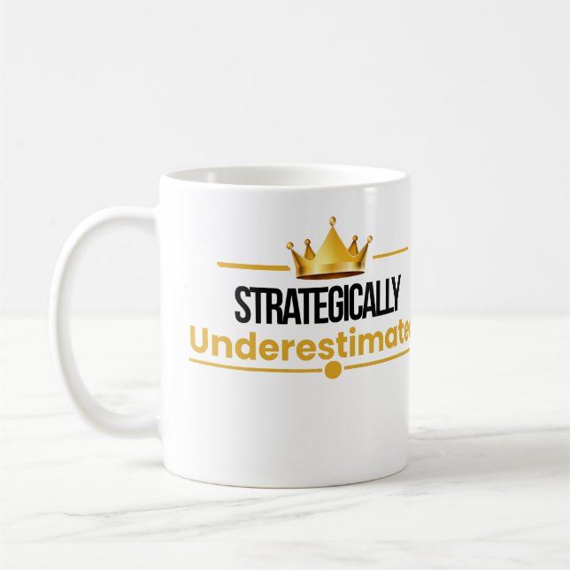 Caneca De Café Citação de Confiança Silenciosa Subestimada (Esquerda)