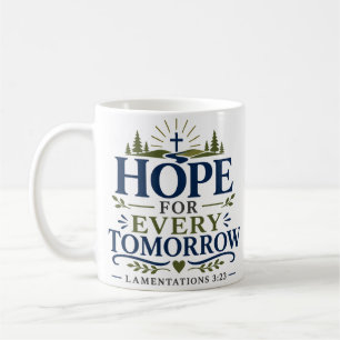 Caneca De Café Citação de Devocional para Cada Amanhã Esperança