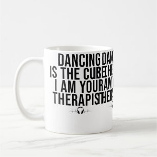 Caneca De Café Citação de Dj Deejay Citação Divertida de Dança Fe