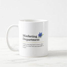 Caneca De Café Citação de Equipe Incrível do Departamento de Mark
