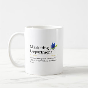 Caneca De Café Citação de Equipe Incrível do Departamento de Mark