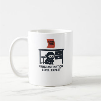 Caneca De Café Citação de Especialistas em Procrastinação Funny N