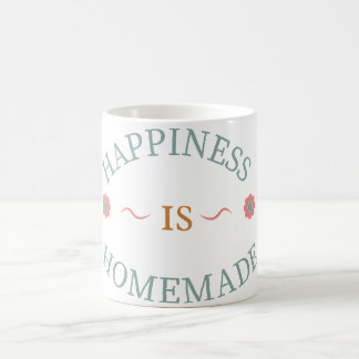 Caneca De Café Citação de Felicidade Fofa é Panificação Caseira