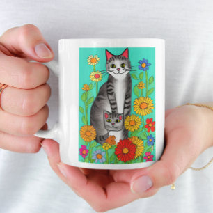 Caneca De Café Citação de Gato e Gato de Gatinho