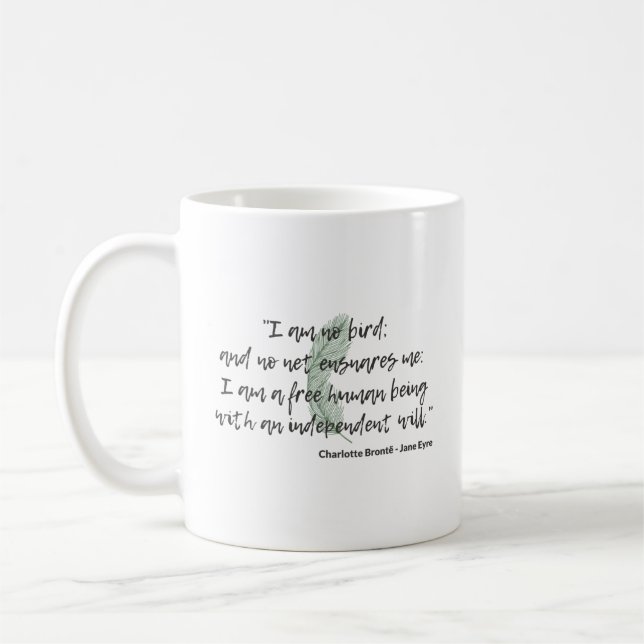 Caneca De Café Citação de Jane Eyre II (Esquerda)
