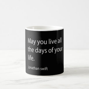 Caneca De Café Citação de Jonathan Swift