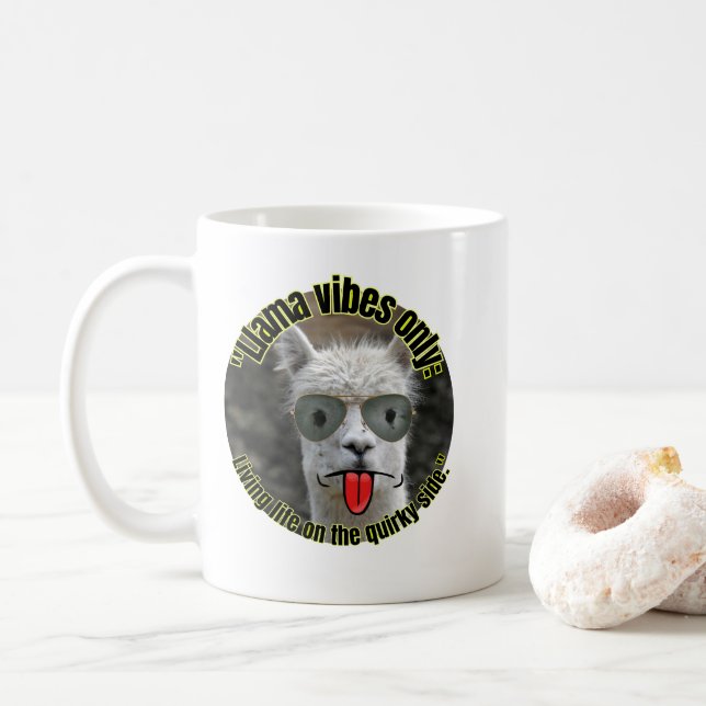 Caneca De Café citação de lama (Com Donut)