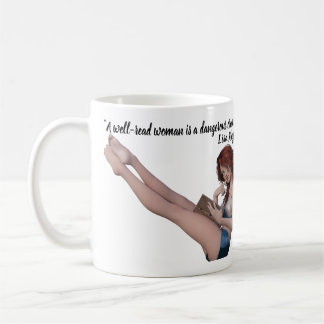 Caneca De Café Citação de Lisa Kleypas sobre mulheres instruídas