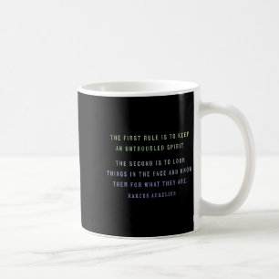 Caneca De Café Citação De Marcus Aurelius Stoic, Motivação Mindse