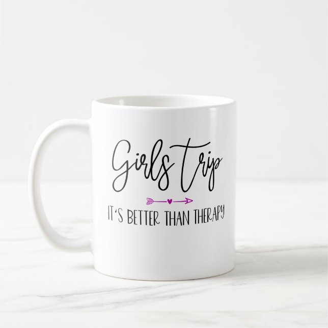 Caneca De Café Citação De Meninas Engraçadas Para Férias Meninas (Esquerda)