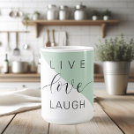 Caneca De Café Citação de Mensagens de Motivação Positiva do Live<br><div class="desc">Citação de Mensagens de Motivação Positiva do Live Love Laught</div>