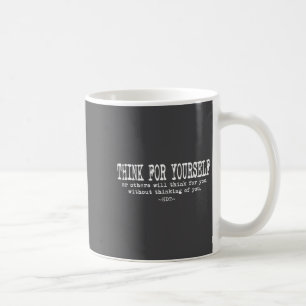 Caneca De Café Citação de Motivação Eau - Pense Por Você
