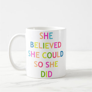 Caneca De Café Citação de Motivação/inspiração de Poder Menina