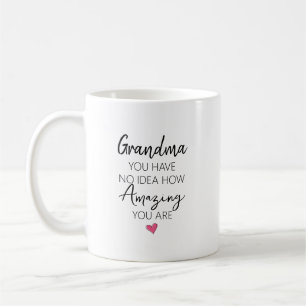 Caneca De Café Citação de Nome de Aniversário da Avó Incrível