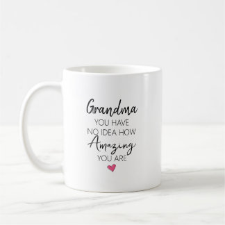 Caneca De Café Citação de Nome de Aniversário da Avó Incrível