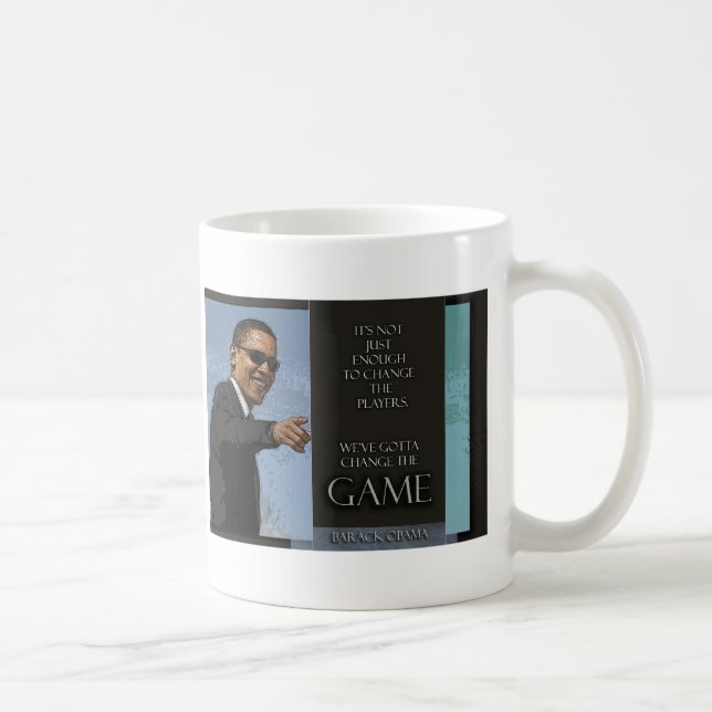 Caneca De Café Citação de Obama (Direita)