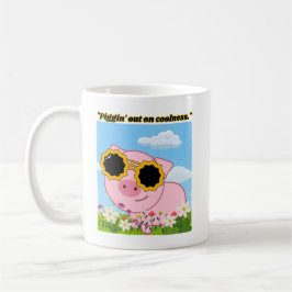 Caneca De Café citação de porco - porquinho fora do frio