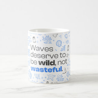 Caneca De Café Citação de Sensibilização para a Poluição do Ocean
