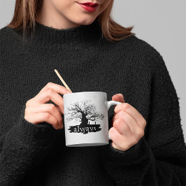 Caneca De Café Citação de Silhueta de Feitiço de Harry Potter | S
