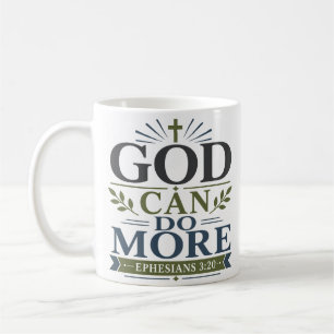 Caneca De Café Citação de Verdade Bíblica Deus Pode Fazer Mais
