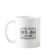 Citação de vida do WTF Engraçado | Design Sarcásti