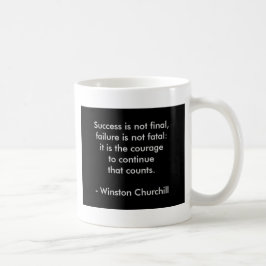 Caneca De Café Citação de Winston Churchill; Sucesso