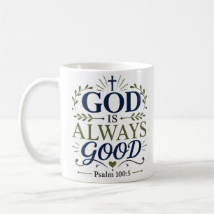 Caneca De Café Citação Devocional Matinal Deus É Sempre Bom