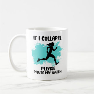 Caneca De Café Citação Divertida da Vida de Corredor