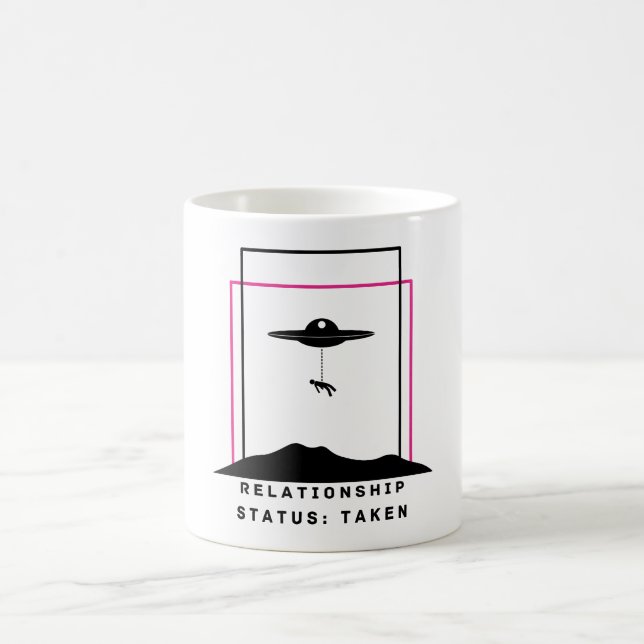 Caneca De Café Citação Divertida de Abdução Alienígena Estado de  (Centro)