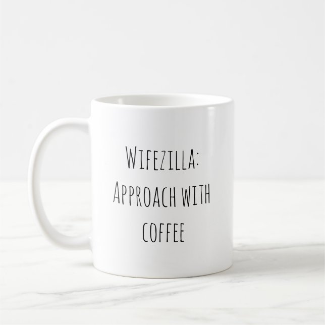 Caneca De Café Citação Divertida de Esposa Casada (Esquerda)