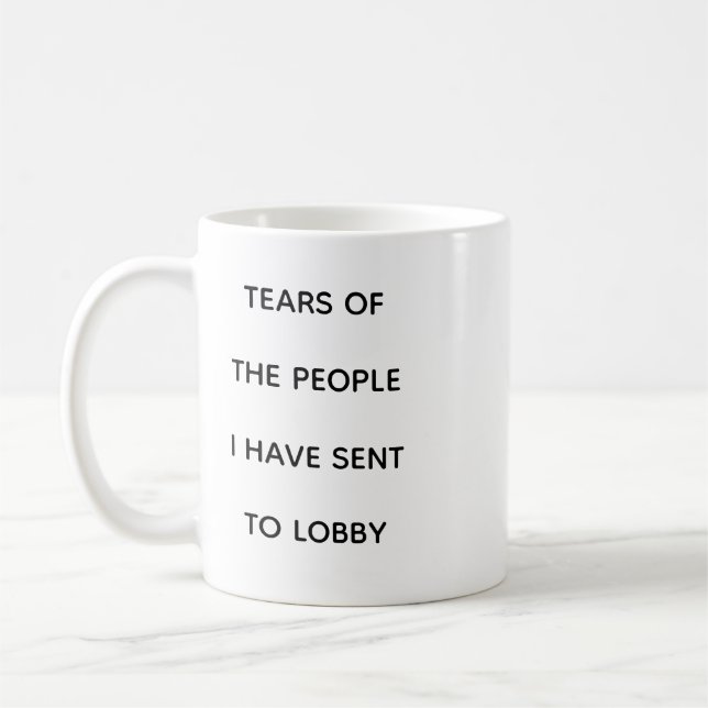 Caneca De Café Citação Divertida de Lobby de Jogador Design de Jo (Esquerda)