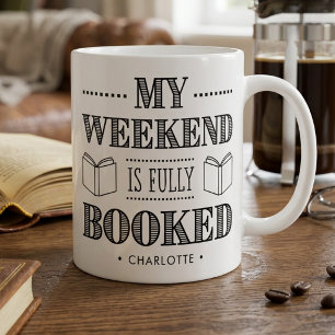 Caneca De Café Citação Divertida Para Amantes de Livros Personali
