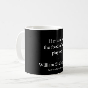 Caneca De Café Citação do Amor de William Shakespeare