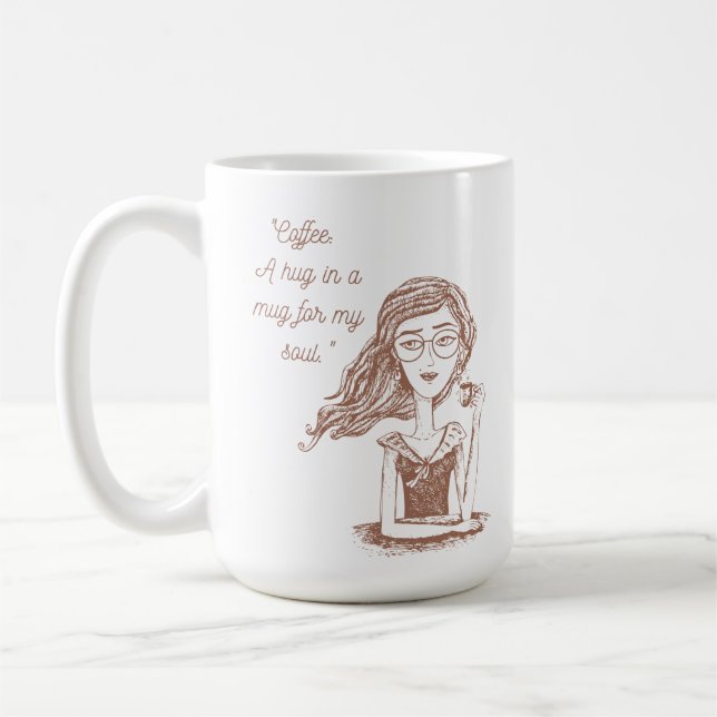 Caneca De Café citação do café (Esquerda)