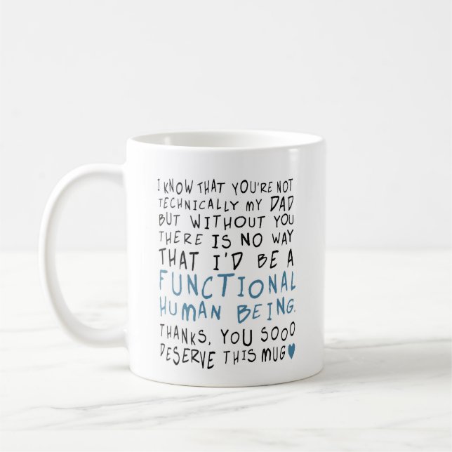 Caneca De Café Citação do Dia dos Pais Feliz (Esquerda)