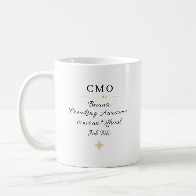 Caneca De Café Citação do Escritório do CMO (Esquerda)