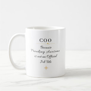 Caneca De Café Citação do Escritório do COO