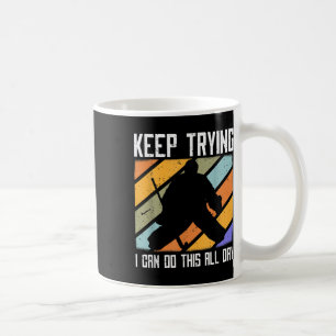 Caneca De Café Citação do Goleiro de Hóquei em Campo Continue Ten