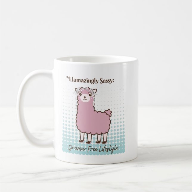 CANECA DE CAFÉ CITAÇÃO DO LLAMA (Esquerda)