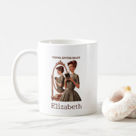 Caneca De Café Citação do Lover do Livro Entusiasta Novo