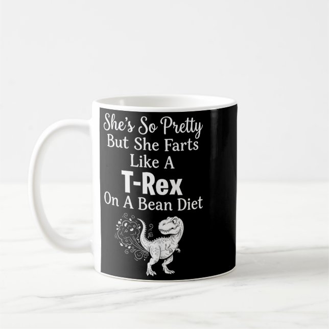 Caneca De Café Citação do Saurus de Humor Sarcástico Engraçado (Esquerda)