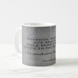 Caneca De Café Citação do ursinho Roosevelt - Ausência e Morte
