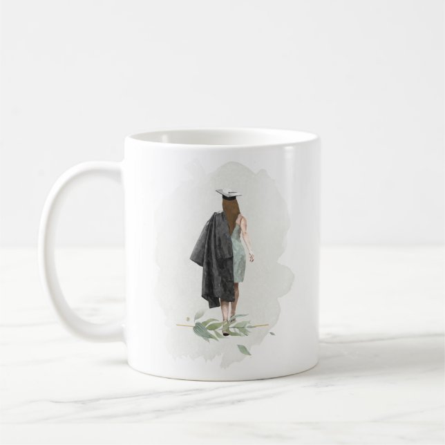 Caneca De Café Citação Elegante de Design Elegante (Esquerda)
