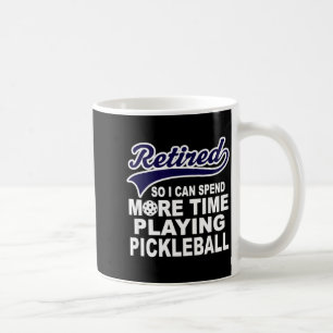 Caneca De Café Citação engraçada de aposentadoria de pickleball
