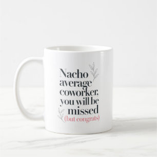 Caneca De Café Citação engraçada de boa sorte para colegas de tra