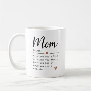 Caneca De Café Citação engraçada de definição de mãe